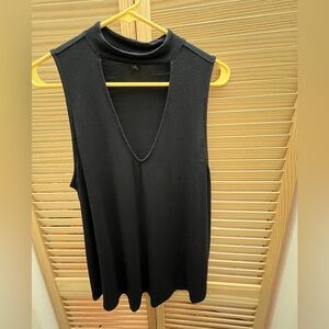 Express cut out high neck tank